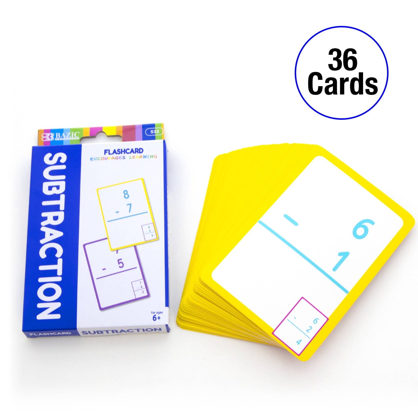 Flash Cards Subtraction (36/Pack): 24