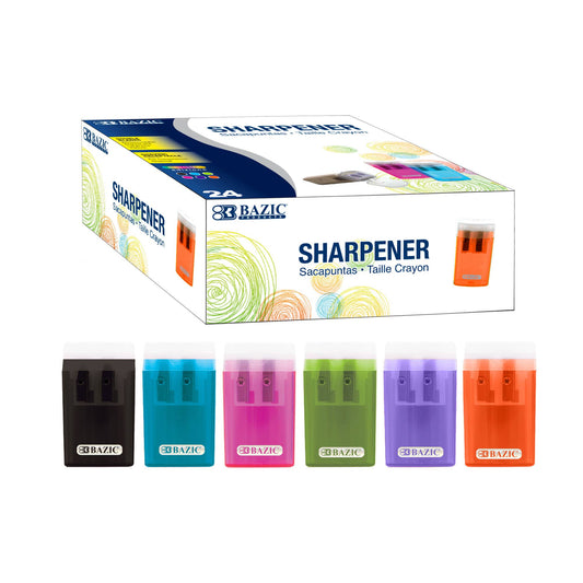 Dual Blades Sharpener w/ Lid & Receptacle: 24