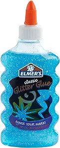 Elmer's 2022912 Liquid Glitter Glue, Washable, Blue, 6 Ounces