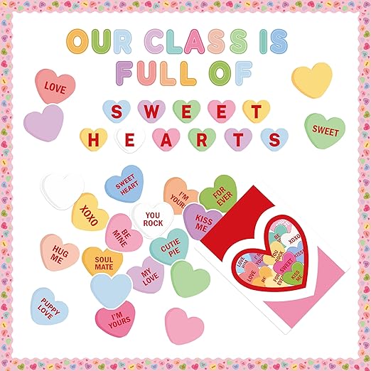 Valentine’s Day Conversation Heart Bulletin Board