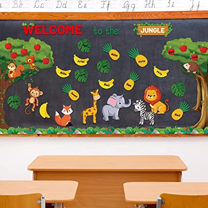 Welcome to Our Jungle! Bulletin board set DISPLAY ONLY buy