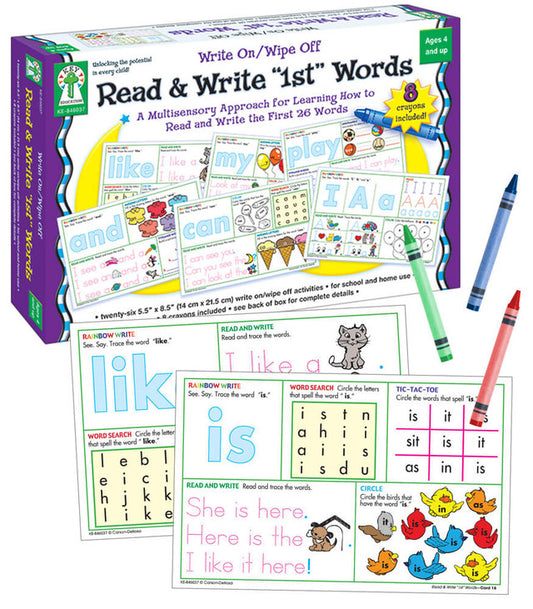 Read & Write First Words Early Learning Manipulative Grade PK-1