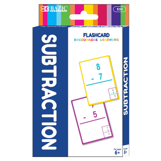 Flash Cards Subtraction (36/Pack): 24