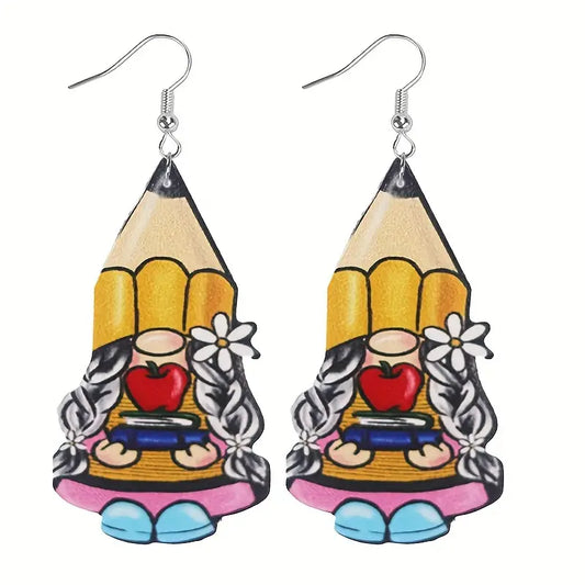 Gnome Pencil earrings