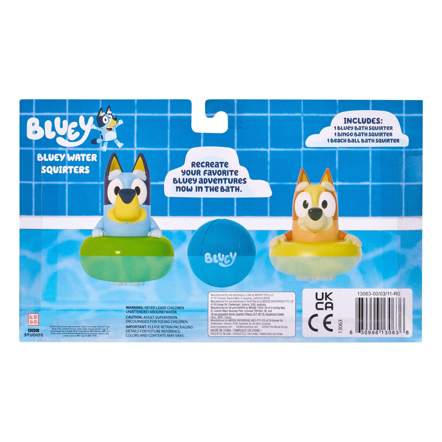 Moose Toys Bluey Water Squirters