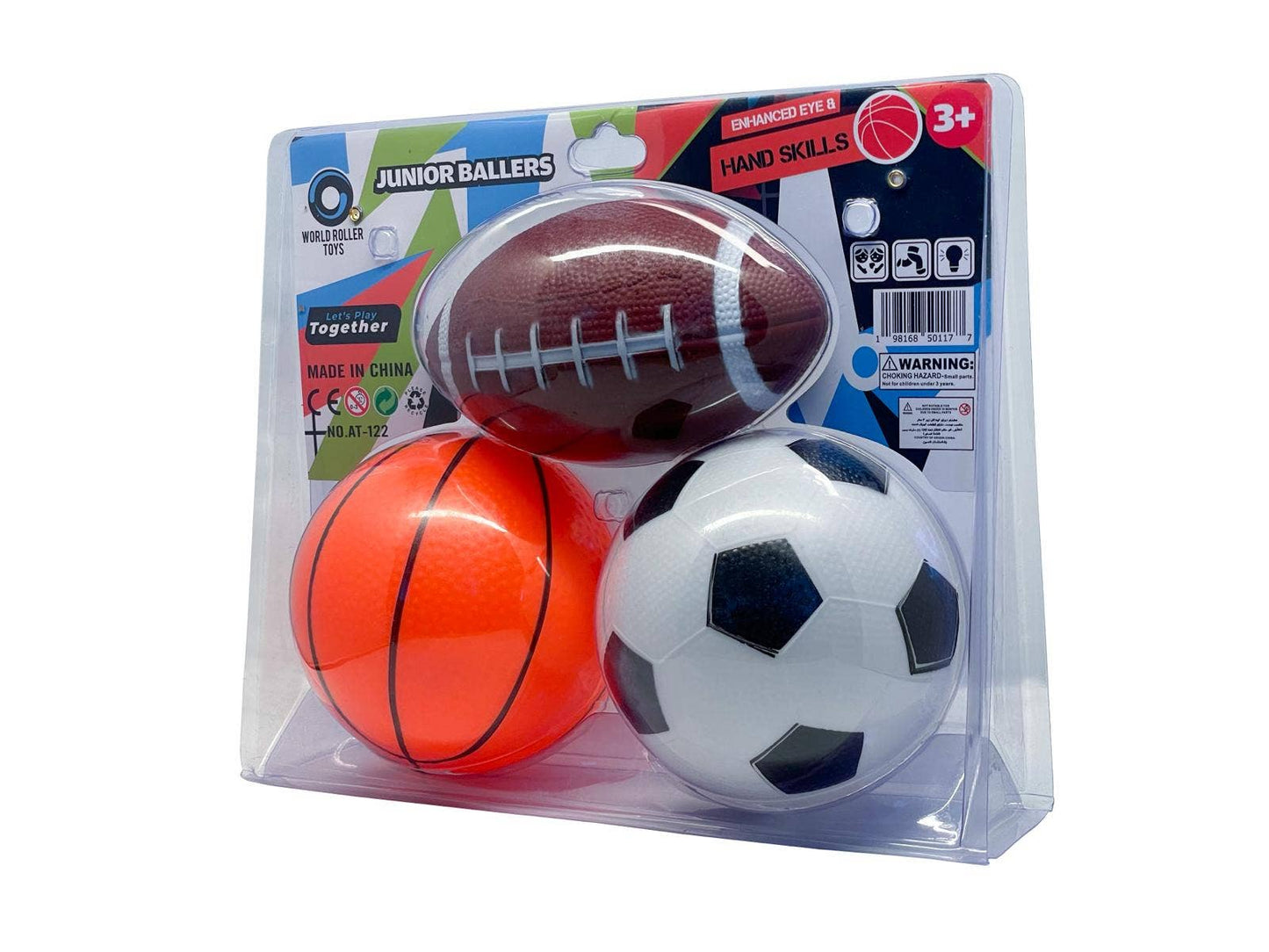 Junior Ballers Tri-Pack(Football, Basketball & Soccer) Balls