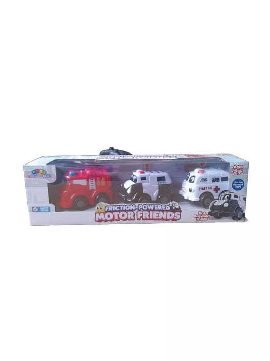 Mini Explorers FRICTION Powered Motor Friends- First Responders