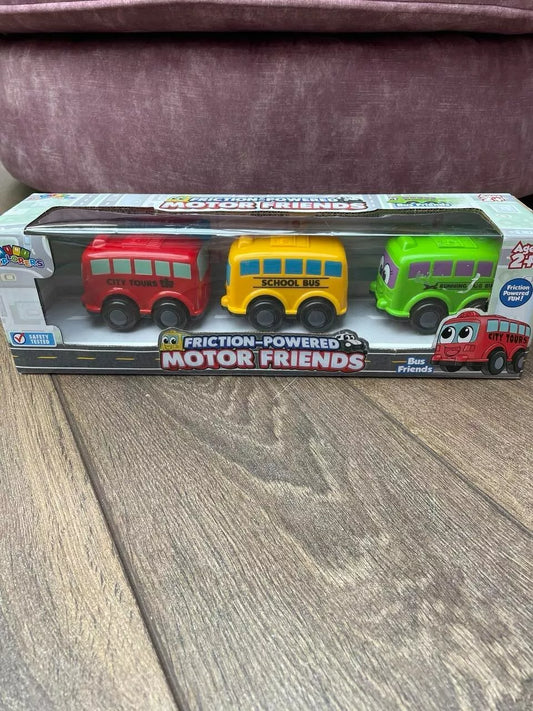 Mini Explorers Friction-Powered Motor Bus Friends