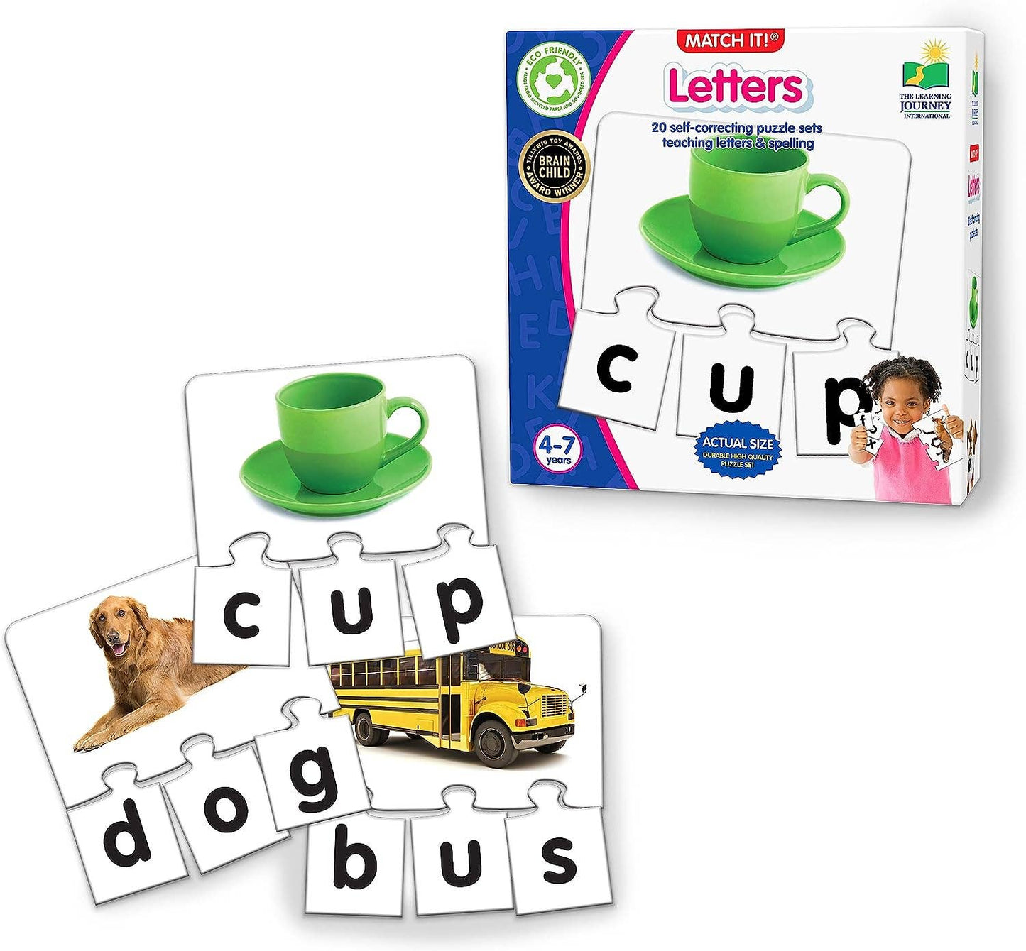 Match It! Letters - Self-Correcting Spelling Puzzles