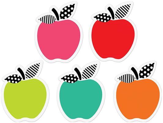 Black, White & Stylish Brights Apple